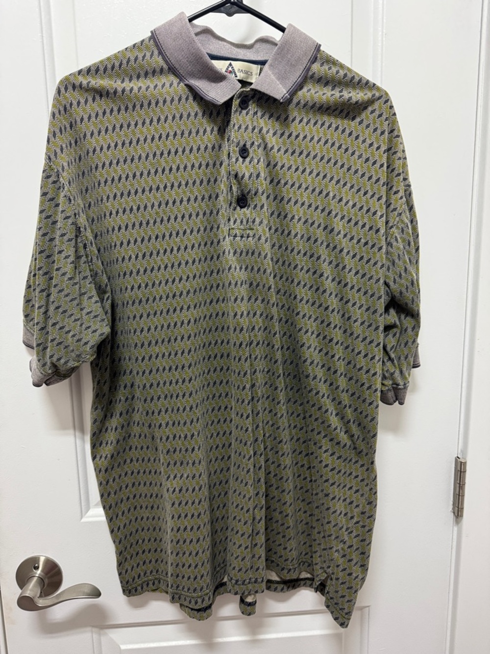 Cross Basics Classic Men's Polo Shirt - Olive Pattern